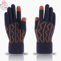 Écran tactile pour hommes Glants magiques chauds thermiques Gants en cachemire acrylique Gants d&#39;hiver